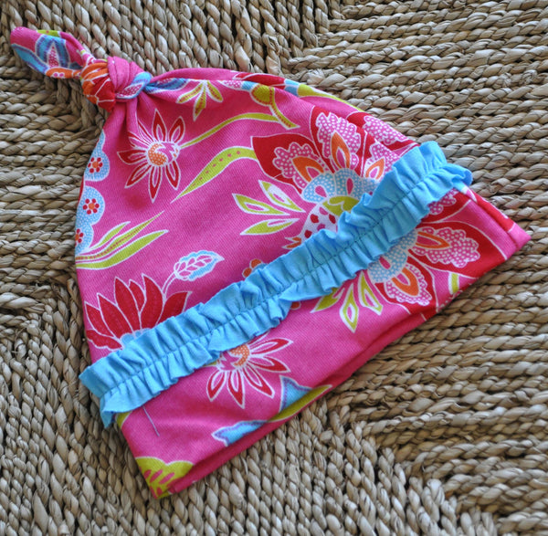 Tralala Indian Summer Baby Gown and Knot Beanie