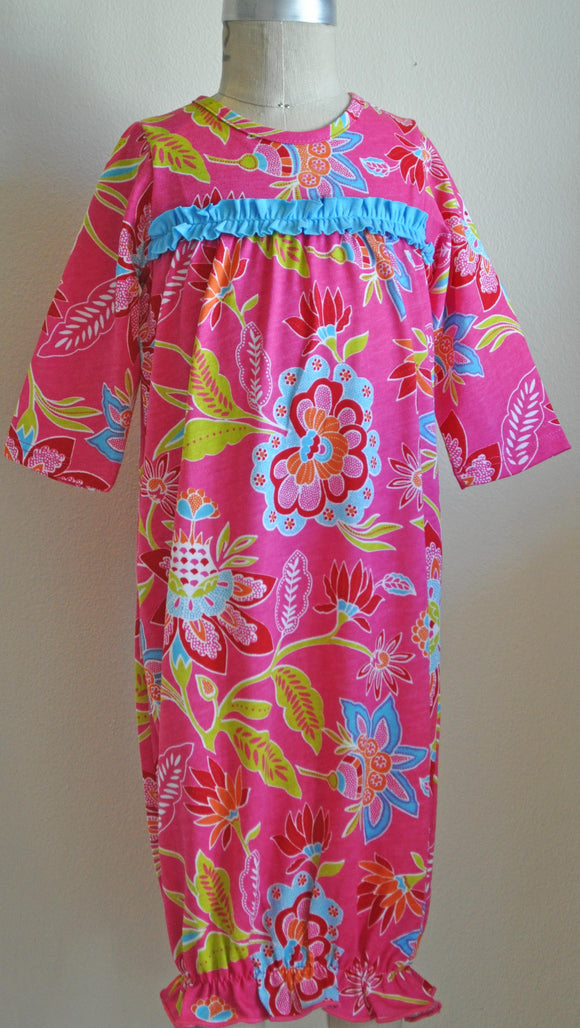 Tralala Indian Summer Baby Gown and Knot Beanie